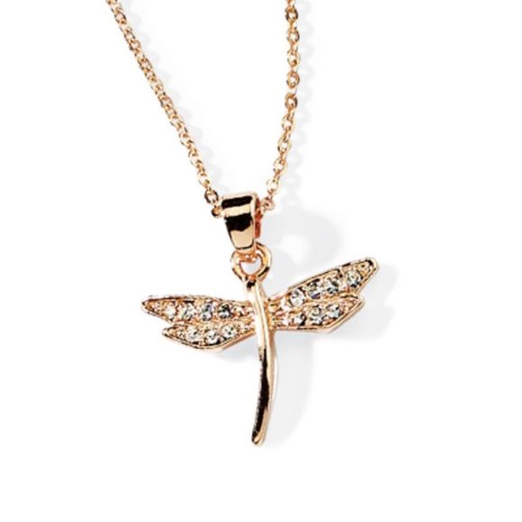Park Lane Jewelry - NWT DELICATE DRAGONFLY 🌹 ROSE GOLD ILLUMINATE MICRO CRYSTALS HOPE CHANGE GROWTH